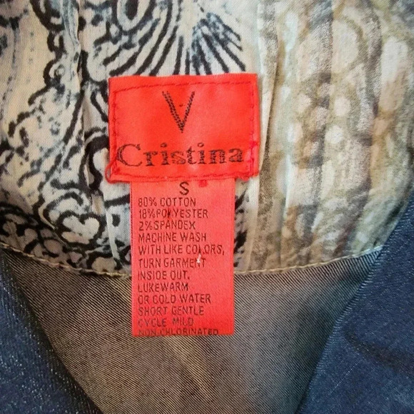 V Cristina Embellished Jean Jacket - Picture 3 of 6